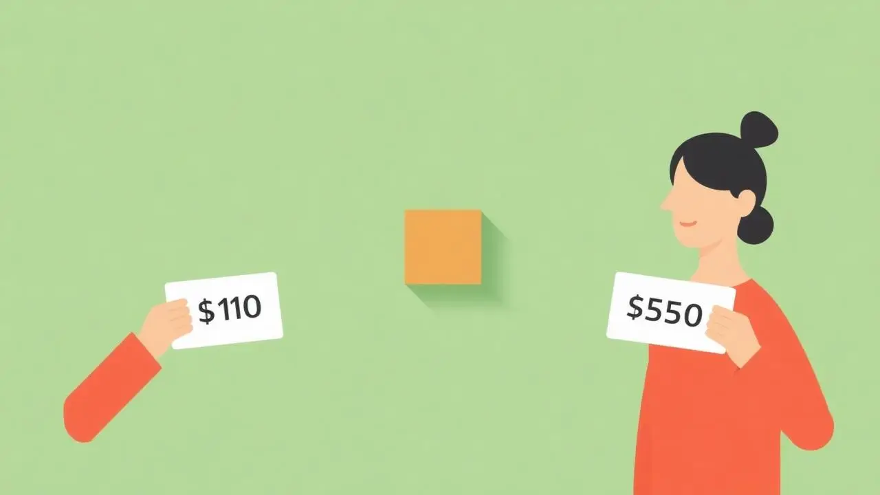 One product with two different price tags held by two customers illustrating WooCommerce per-user pricing