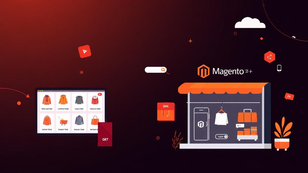 Magento storefront with product catalog and shopping experience